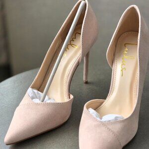 Lulu's Nude Suede Heels - Never Worn!